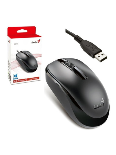Mouse Genius Óptico DX-110, Alámbrico, USB, 1000DPI,...