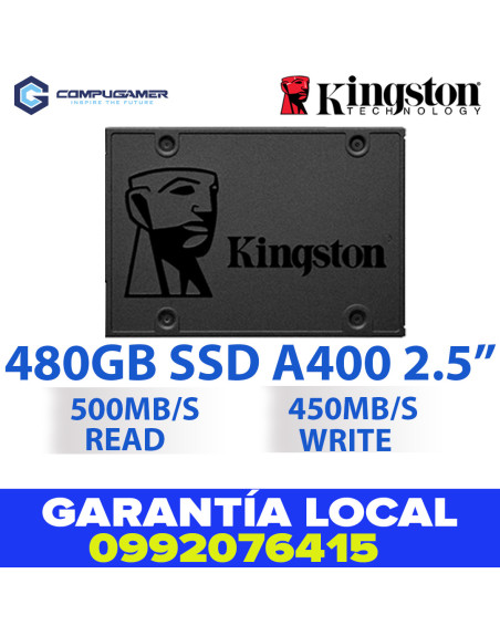 SSD Kingston A400, 480GB, SATA III, 2.5'', 7 mm