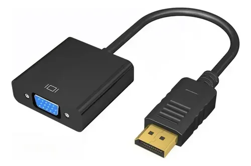 Adaptador cable Argom Displayport Macho - VGA Hembra, Negro 15 cm